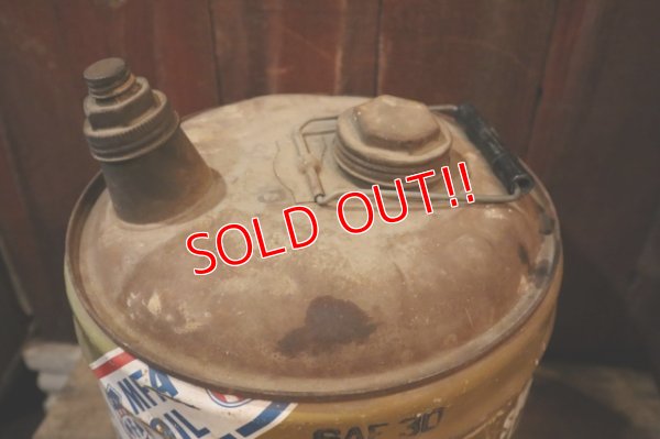 画像7: dp-250205-73 M・F・A  MOTOR OIL 1970's 5 U.S. GALLONS CAN