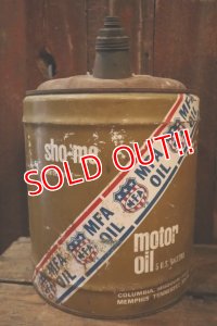 dp-250205-73 M・F・A  MOTOR OIL 1970's 5 U.S. GALLONS CAN