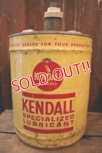 dp-250205-25 KENDALL SUPECIALIZED LUBRICANT 1970's 5 U.S. GALLONS CAN