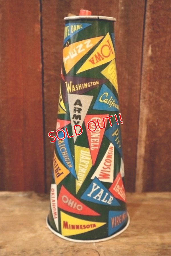 画像1: dp-250205-94 THE OHIO ART CO. 1960's COLLEGE PENNANTS MEGAPHONE