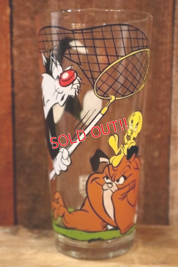 画像1: gs-250205-07 Sylvester & Tweety / PEPSI 1976 Collector Series Glass