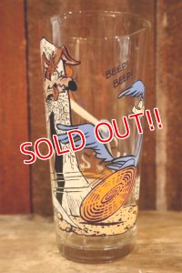 gs-250205-03 Road Runner & Wile E. Coyote / PEPSI 1976 Collector Series Glass
