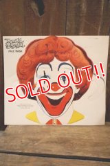 ct-250205-05 McDonald's 1968 Ronald McDonald "Un-Used" Paper Face Mask