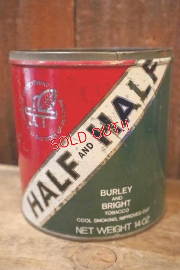 画像1: ct-250205-78 BURLEY AND BRIGHT TOBACCO 1960's〜 HALF AND HALF CAN