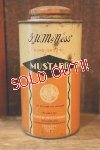 ct-250205-78 Furst-McNess 1940's MUSTARD SPRICE CAN
