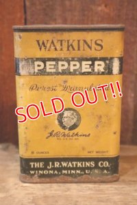 ct-250205-78 WATKINS PEPPER 1930's 8 OZ. CAN