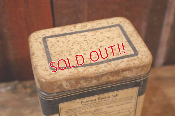 画像6: ct-250205-78 United Drug Company 1940's Epson Salt TIN CAN