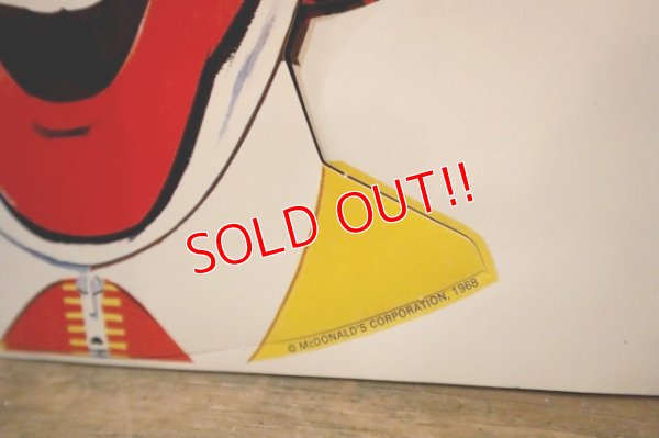 画像5: ct-250205-05 McDonald's 1968 Ronald McDonald "Un-Used" Paper Face Mask