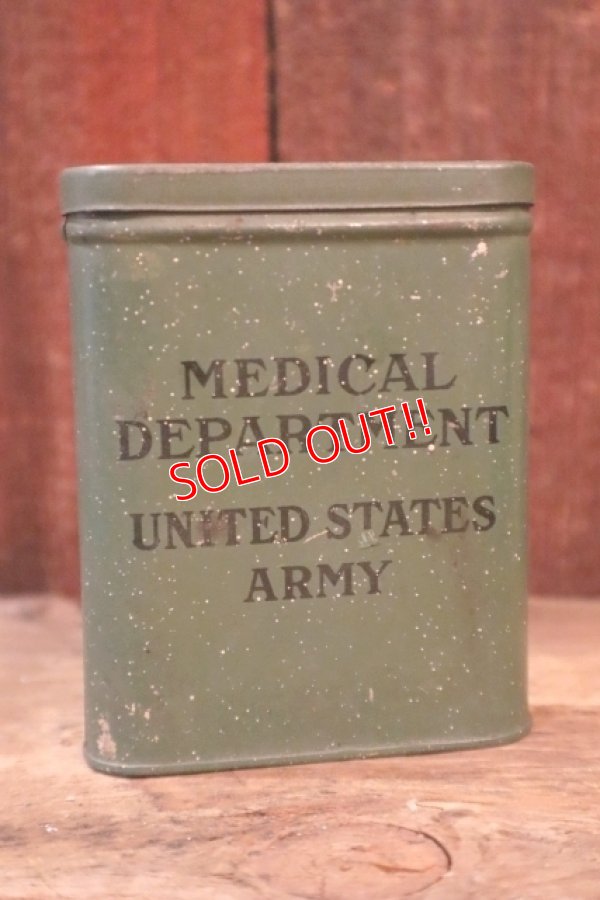 画像1: dp-250205-78 MEDICAL DEPARTMENT UNITED STATES ARMY METAL TIN CASE