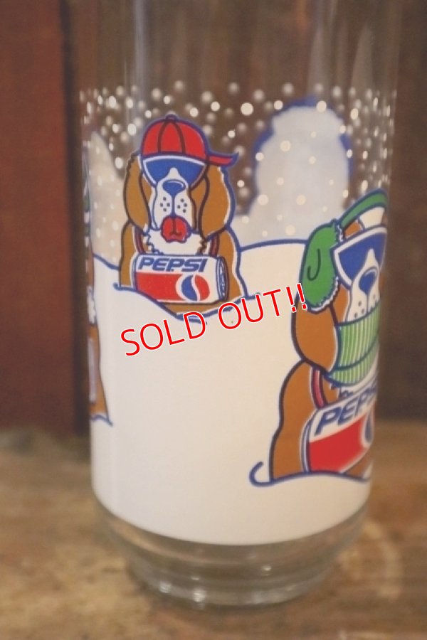 画像3: gs-250205-49 PEPSI 1990's HOLIDAY GLASS "Dogs"