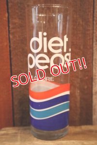 gs-250205-49 diet pepsi 1980's GLASS TUMBLER