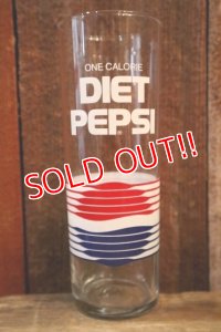 gs-250205-49 DIET PEPSI 1980's GLASS TUMBLER