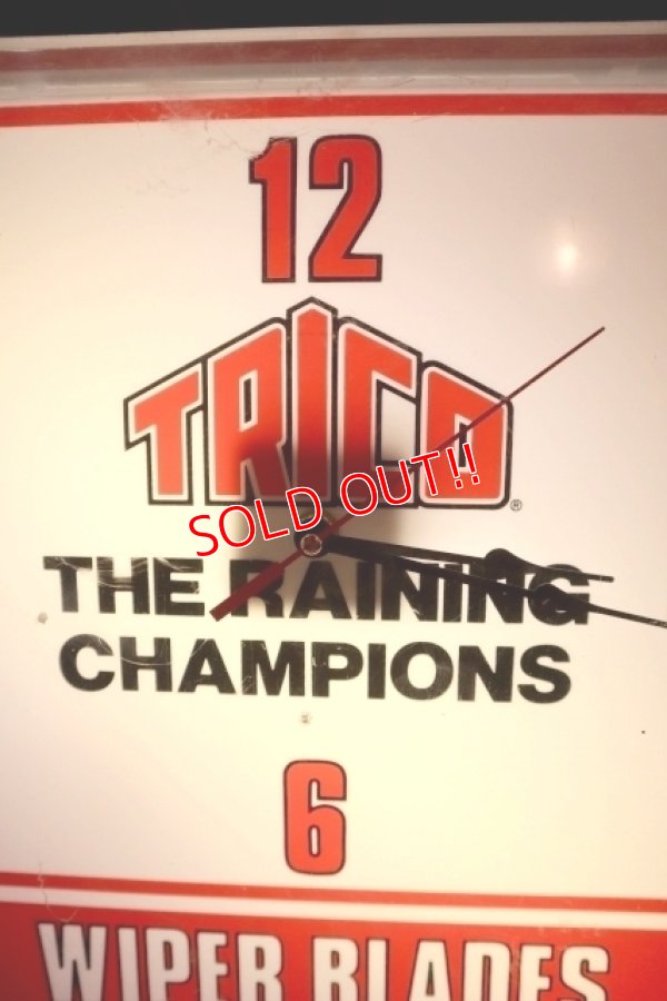 画像2: dp-250205-16 TRICO THE RAINING CHAMPIONS 1980's〜 Lighted Wall Clock