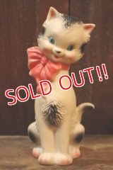ct-250205-30 THE SUN RUBBER CO. 1950's DRESSY CAT SQUEAKY DOLL