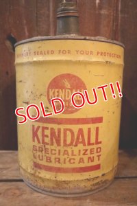 dp-250205-24 KENDALL SUPECIALIZED LUBRICANT 1970's 5 U.S. GALLONS CAN