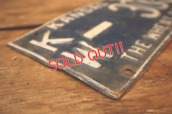 画像6: dp-250205-21 License Plate 1951 KANSAS "KW-308" Set