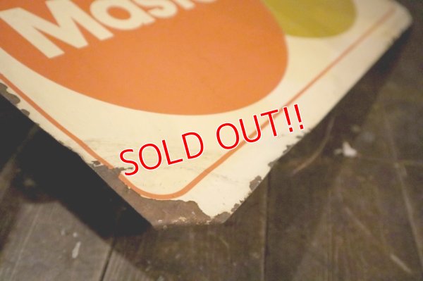 画像9: dp-250205-36 VISA Master Card 1980's W-sided Metal Sign