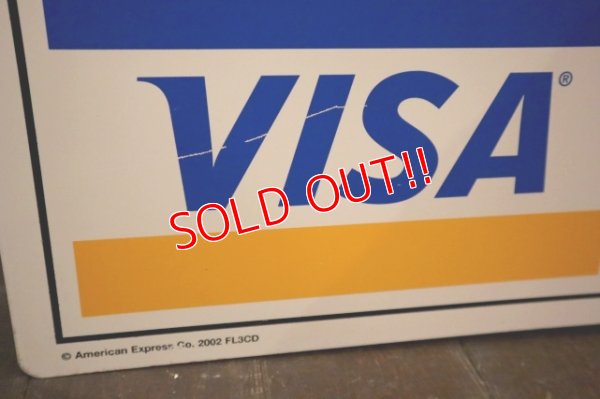 画像8: dp-250205-36 AMERICAN EXPRESS・Master Card・VISA 2000's W-sided Metal Sign