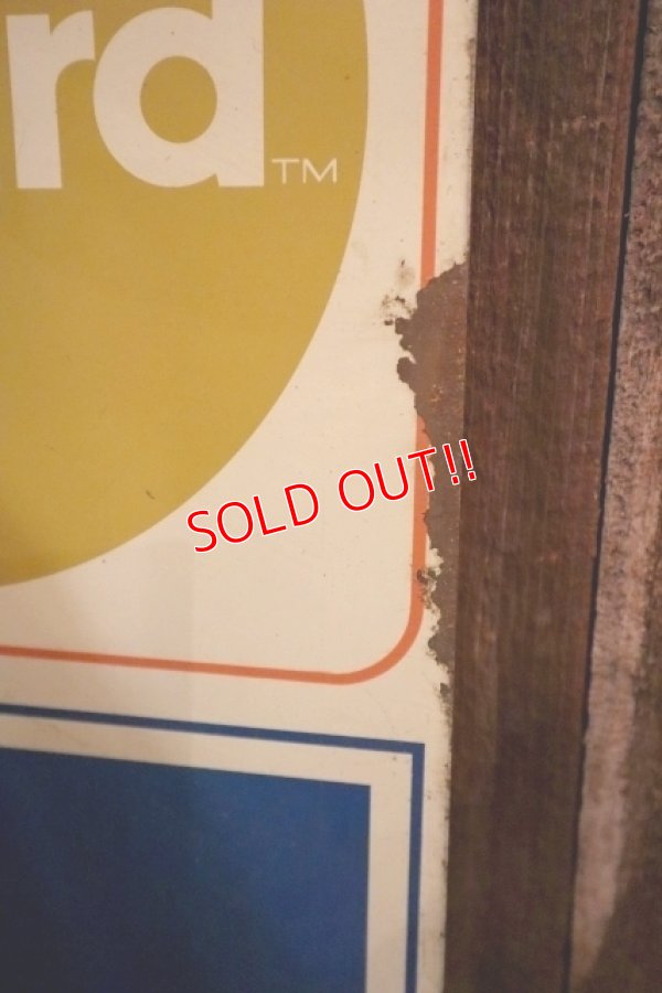 画像5: dp-250205-36 VISA Master Card 1980's W-sided Metal Sign