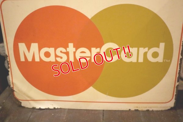 画像8: dp-250205-36 VISA Master Card 1980's W-sided Metal Sign