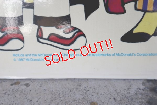 画像7: ct-250205-06 McDonald's 1987 Characters Sign
