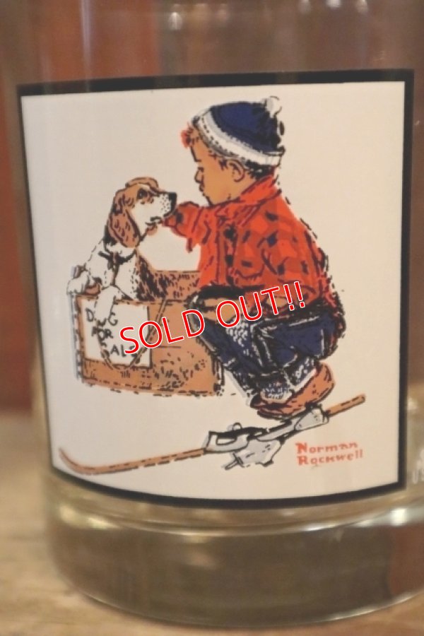 画像2: dp-250205-38 PEPSI 1979 NORMAN ROCKWELL "A BOY MEETS HIS DOG" GLASS
