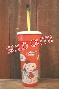 ct-250320-51 Snoopy (Joe Cool) / A&W 1990's Plastic Cup