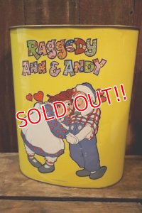 ct-250205-07 RAGGEDY ANN ANDY / CHEINCO 1970's Trash Can