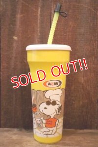ct-250320-50 Snoopy (Joe Cool) / A&W 1990's Plastic Cup