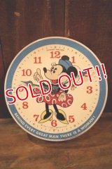 ct-250320-52 Minnie Mouse / PHINNEY-WALKER 1960's Wall Clock