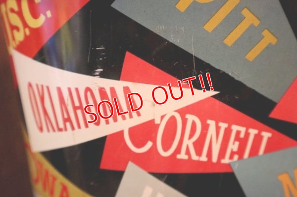 画像7: dp-250319-05 HARVELL 1950's-1960's College Pennant Trash Can