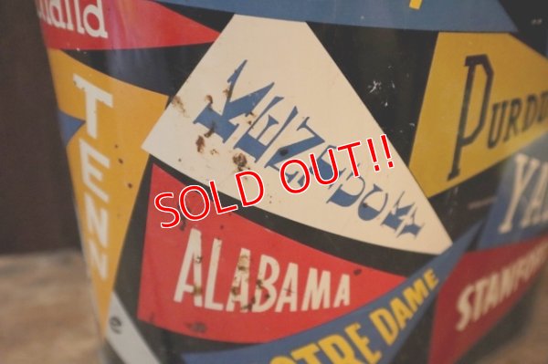 画像6: dp-250319-05 HARVELL 1950's-1960's College Pennant Trash Can