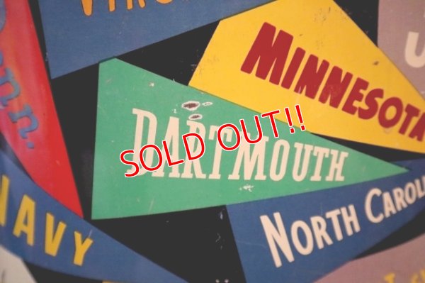 画像5: dp-250319-05 HARVELL 1950's-1960's College Pennant Trash Can