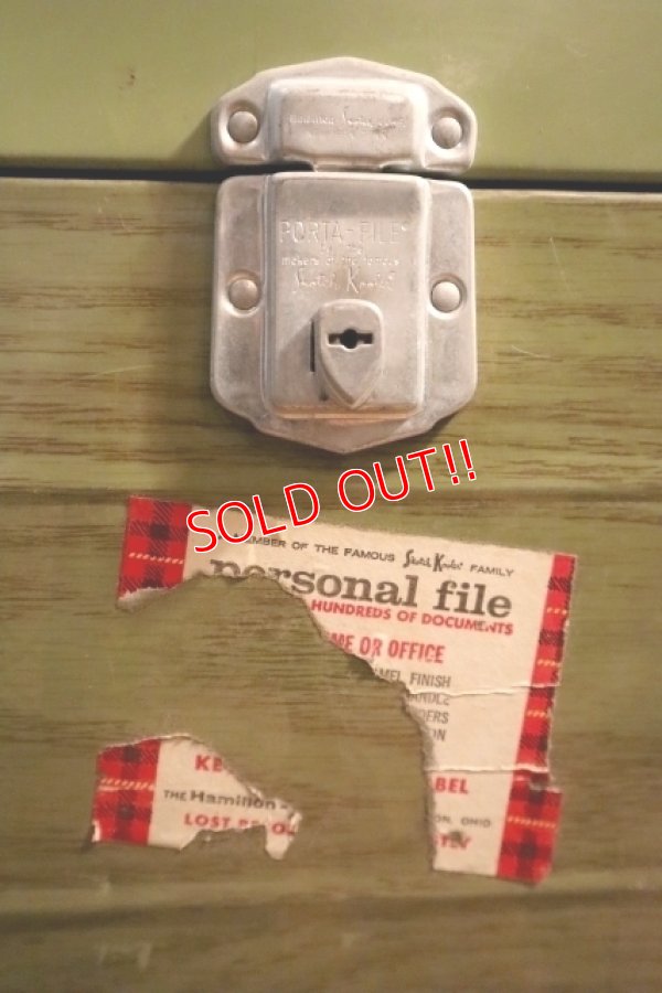 画像2: dp-250320-05 Skotch Kooler PORTA FILE 1970's Metal  File Box