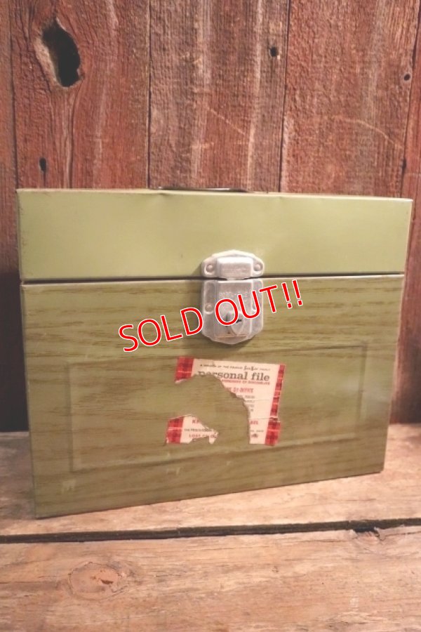 画像1: dp-250320-05 Skotch Kooler PORTA FILE 1970's Metal  File Box