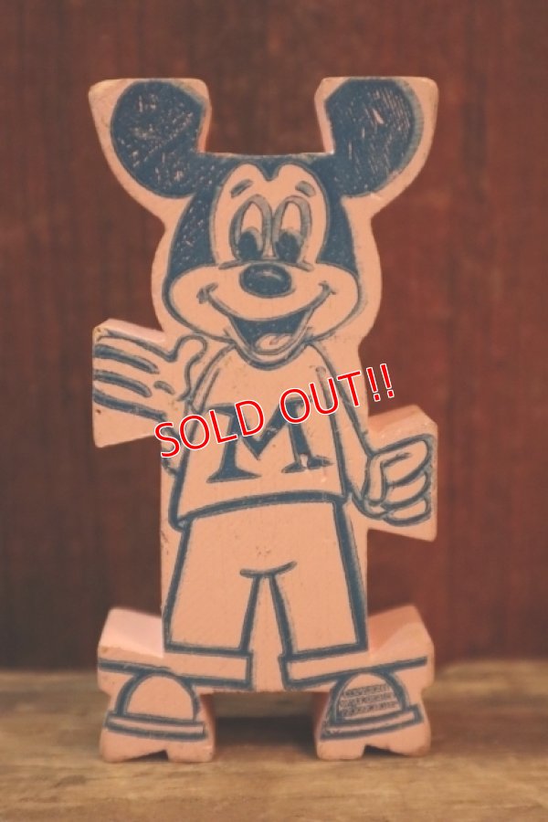 画像1: ct-250319-01 Mickey Mouse 1960's Stormbecker "ACROBATS" Wooden Figure (K)