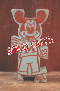 ct-250319-01 Mickey Mouse 1960's Stormbecker "ACROBATS" Wooden Figure (E)