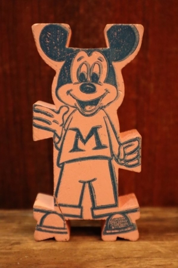画像1: ct-250319-01 Mickey Mouse 1960's Stormbecker "ACROBATS" Wooden Figure (J)