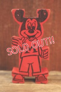 ct-250319-01 Mickey Mouse 1960's Stormbecker "ACROBATS" Wooden Figure