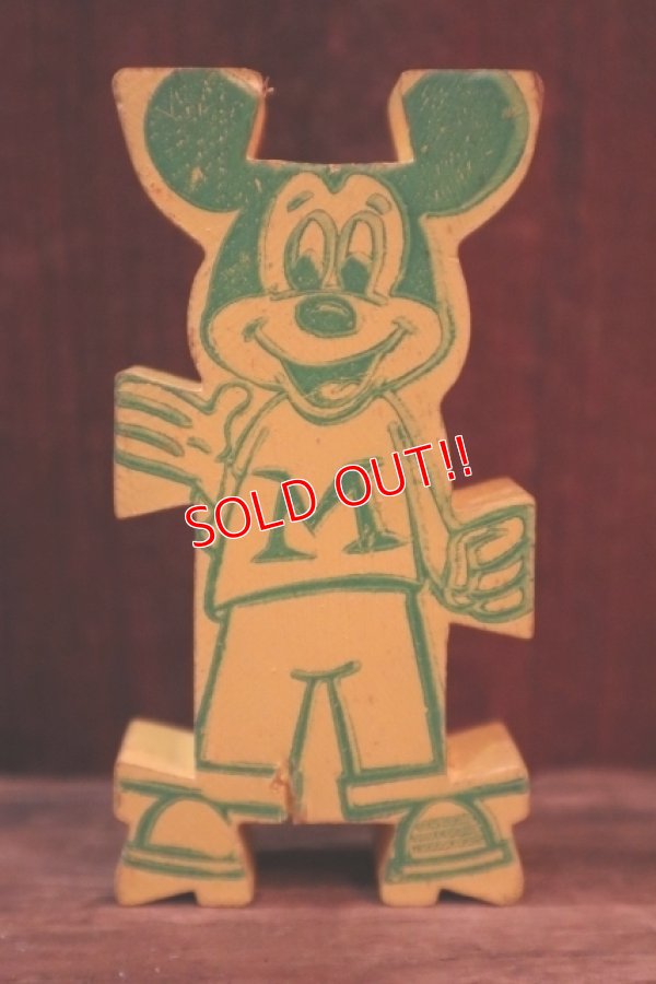 画像1: ct-250319-01 Mickey Mouse 1960's Stormbecker "ACROBATS" Wooden Figure