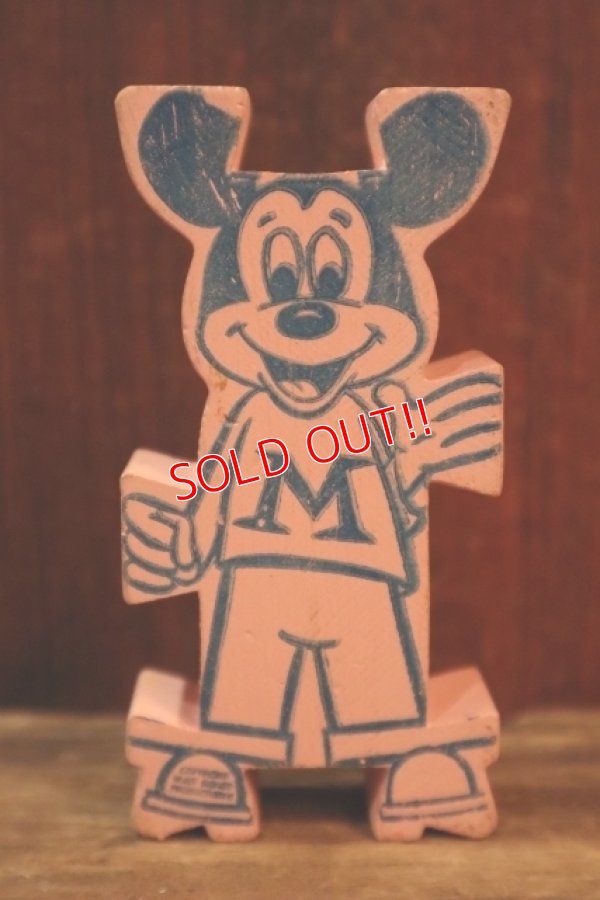画像2: ct-250319-01 Mickey Mouse 1960's Stormbecker "ACROBATS" Wooden Figure (K)