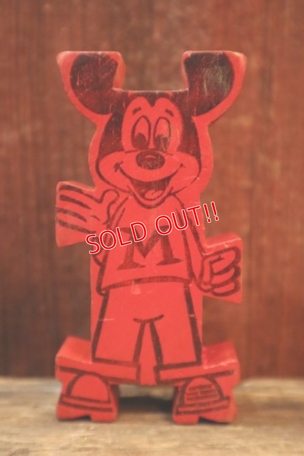 画像1: ct-250319-01 Mickey Mouse 1960's Stormbecker "ACROBATS" Wooden Figure (A)