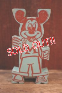ct-250319-01 Mickey Mouse 1960's Stormbecker "ACROBATS" Wooden Figure
