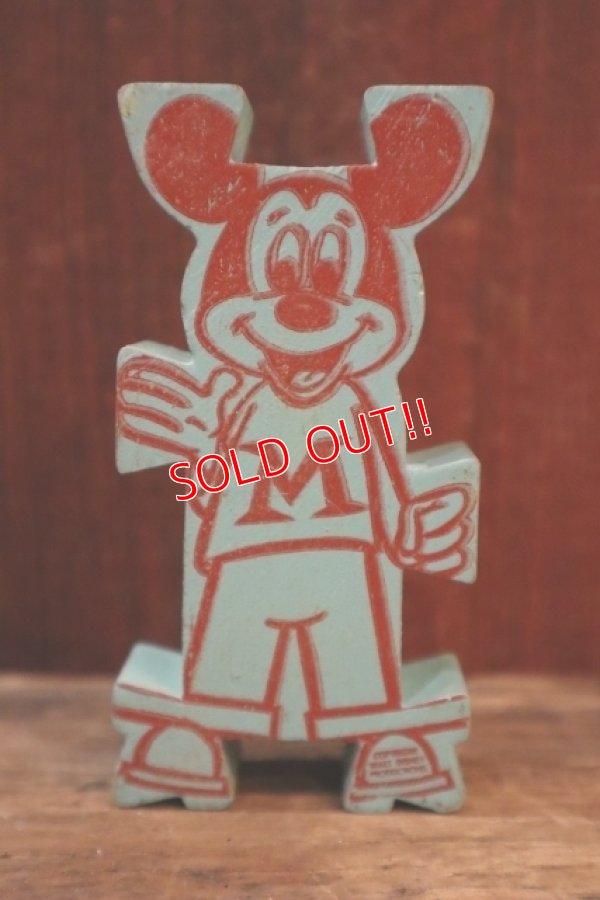画像1: ct-250319-01 Mickey Mouse 1960's Stormbecker "ACROBATS" Wooden Figure