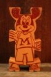 画像1: ct-250319-01 Mickey Mouse 1960's Stormbecker "ACROBATS" Wooden Figure (G) (1)