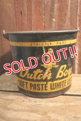 dp-250404-06 NATIONAL LEAD COMPANY / DUTCH BOY 1950's-1960's SOFT PASTE WHITE LEAD 50 LBS. NET BUCKET