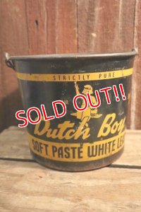 dp-250404-06 NATIONAL LEAD COMPANY / DUTCH BOY 1950's-1960's SOFT PASTE WHITE LEAD 50 LBS. NET BUCKET