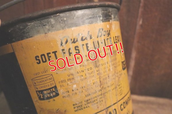 画像6: dp-250404-06 NATIONAL LEAD COMPANY / DUTCH BOY 1950's-1960's SOFT PASTE WHITE LEAD 50 LBS. NET BUCKET