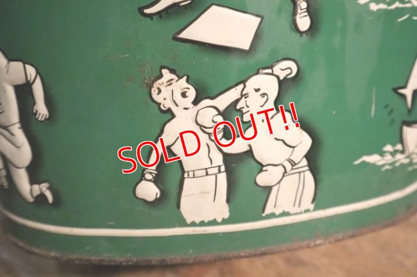 画像6: dp-250404-09 WEIBRO CORP 1970's Sports Themed Metal Trash Can