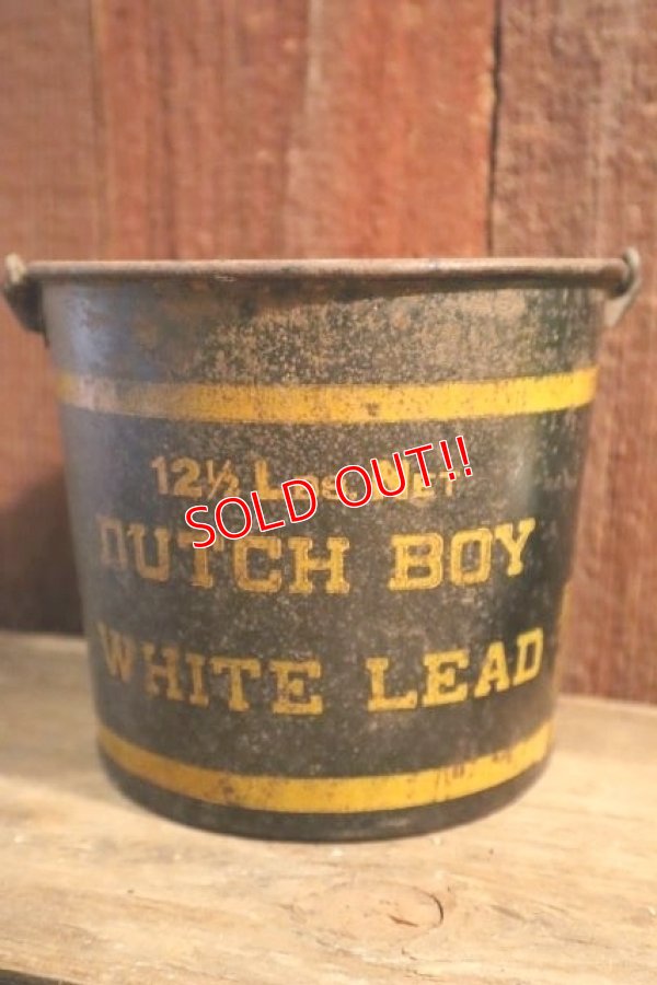 画像1: dp-250401-08 NATIONAL LEAD COMPANY / DUTCH BOY 1950's-1960's WHITE LEAD BUCKET